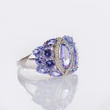 Tansanit-Brillant Ring - Bild 2