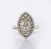 Navette Diamond Ring - image 1