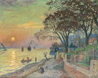 Evening by the Elbe - Beach at Övelgönne - image 1