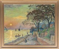 Evening by the Elbe - Beach at Övelgönne - image 2