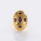 Amethyst Cocktail Ring - Bild 1
