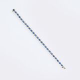 Sapphire Diamond Bracelet - image 2