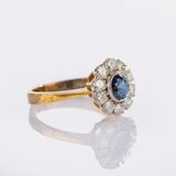 Sapphire Diamond Ring - image 2
