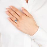 Sapphire Diamond Ring - image 3