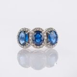 Sapphire Diamond Ring - image 1
