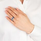 Sapphire Diamond Ring - image 3