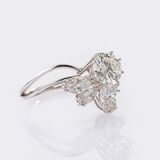Floral Diamond Ring - image 3