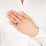 Exceptional Tanzanite Diamond Ring - image 4