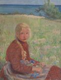 Mädchen am Ostseeufer - Bild 1