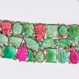 Tutti-Frutti Gemstone-Diamond Bracelet - image 3