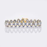 Mondstein-Saphir-Brillant Armband - Bild 2