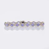 Fine Tanzanite-Diamond Bracelet - image 1