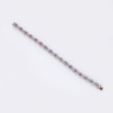 Fine Tanzanite-Diamond Bracelet - image 2