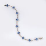 Saphir-Brillant Armband 'Kleeblätter' - Bild 3