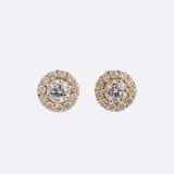 Pair of Diamond Stud-Earrings By Kim