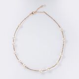 Diamond Necklace with Pearls - image 2