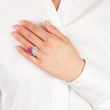 Ruby Diamond Cocktailring - image 3