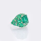 Color-Intensive Emerald Ring - image 2