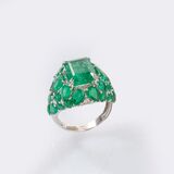 Color-Intensive Emerald Ring - image 3
