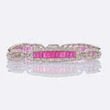 Colour-fine Ruby Diamond Bracelet - image 1