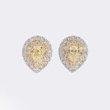 Paar Fancy Diamant Ohrstecker