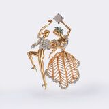 Diamond Brooch 'Danseurs de flamenco' - image 1