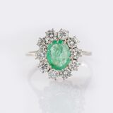 Emerald Diamond Ring - image 1