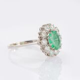 Emerald Diamond Ring - image 2