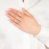 Emerald Diamond Ring - image 3