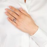 Delicate Ruby-Diamond Ring - image 3