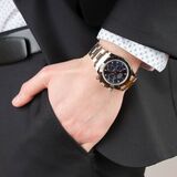 Men's Wristwatch 'Daytona' Blue Dial - New & Full Set - image 5