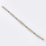 Highcarat Diamond Emerald Bracelet - image 2