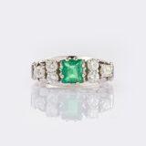 Emerald Diamond Ring - image 1