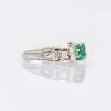 Emerald Diamond Ring - image 2