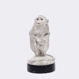 Seltene Marmorskulptur 'Rhesusaffe' - Bild 2