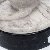Seltene Marmorskulptur 'Rhesusaffe' - Bild 4