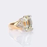 Spectacular Emerald Cut Diamond Ring - image 2