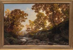 River landscape with a mill - image 2