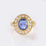 Sapphire-Diamond Ring - image 3