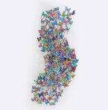 3D Wall Sculpture 'Passing with Flying Colours'