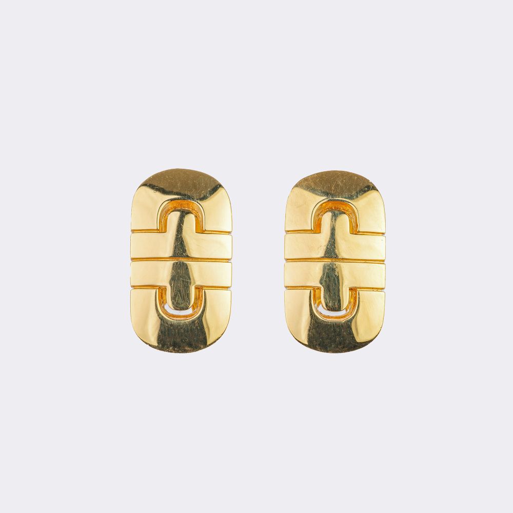 Pair of Earclips 'Parentesi' - image 2