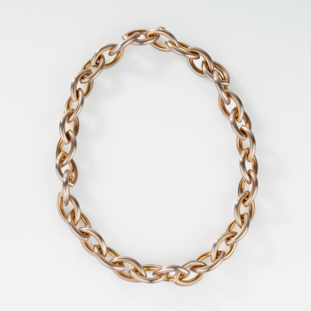 Isabelle Isabelle Fa - Opulent Platin Gold Necklace 'Navette' Opulent Platin Gold Necklace 'Navette'