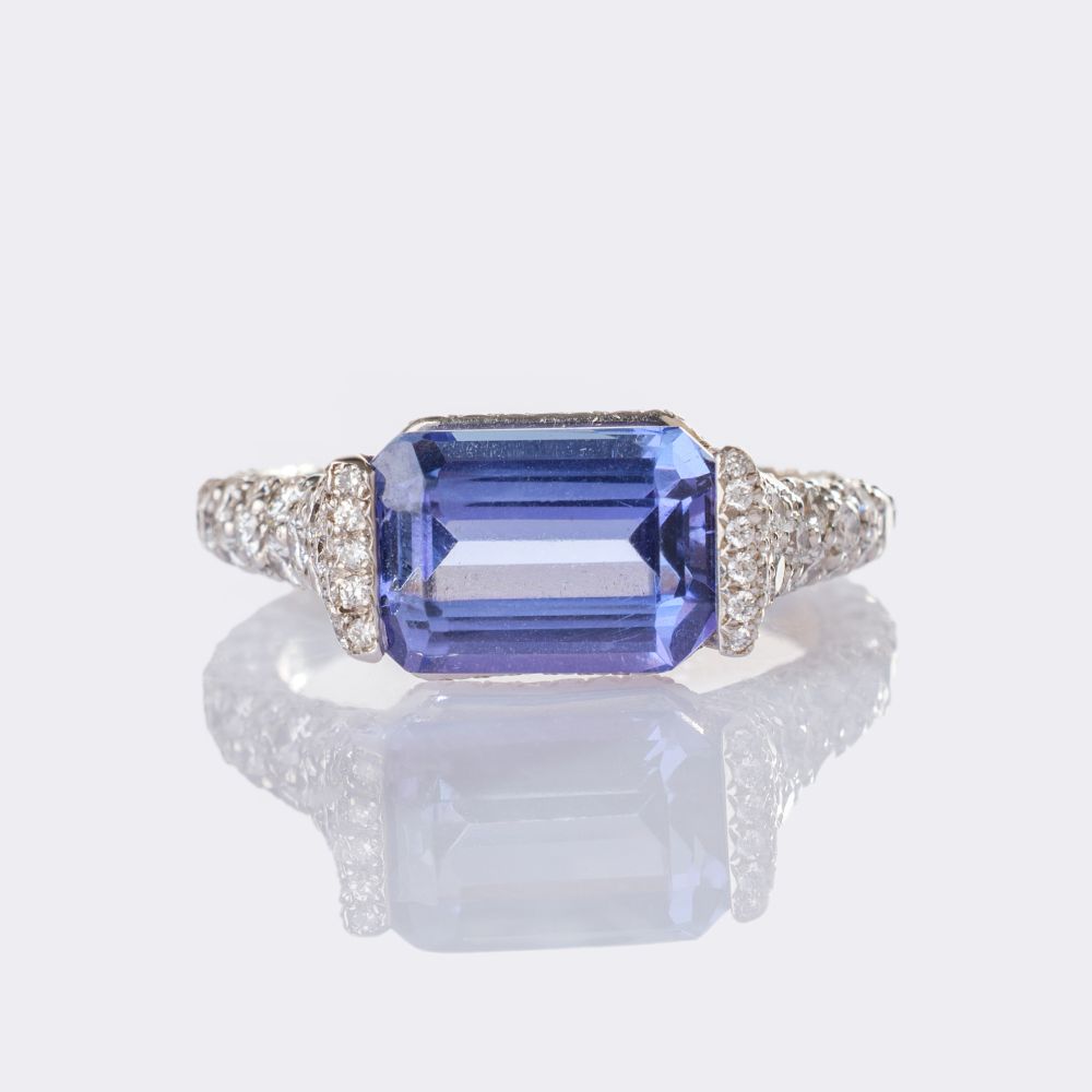 Tanzanite Diamond Ring