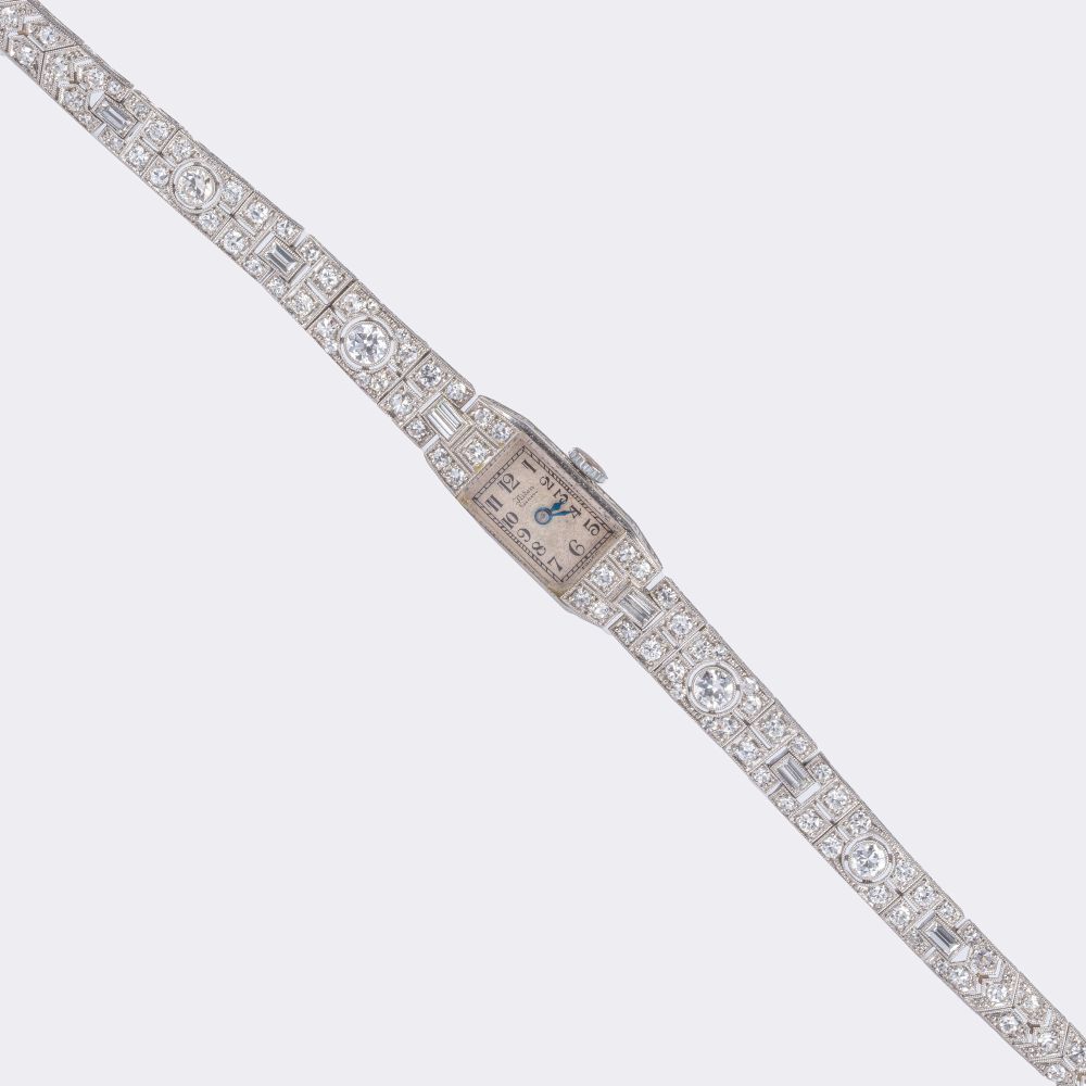 Art-déco Ladie's Wristwatch with Diamonds - image 3