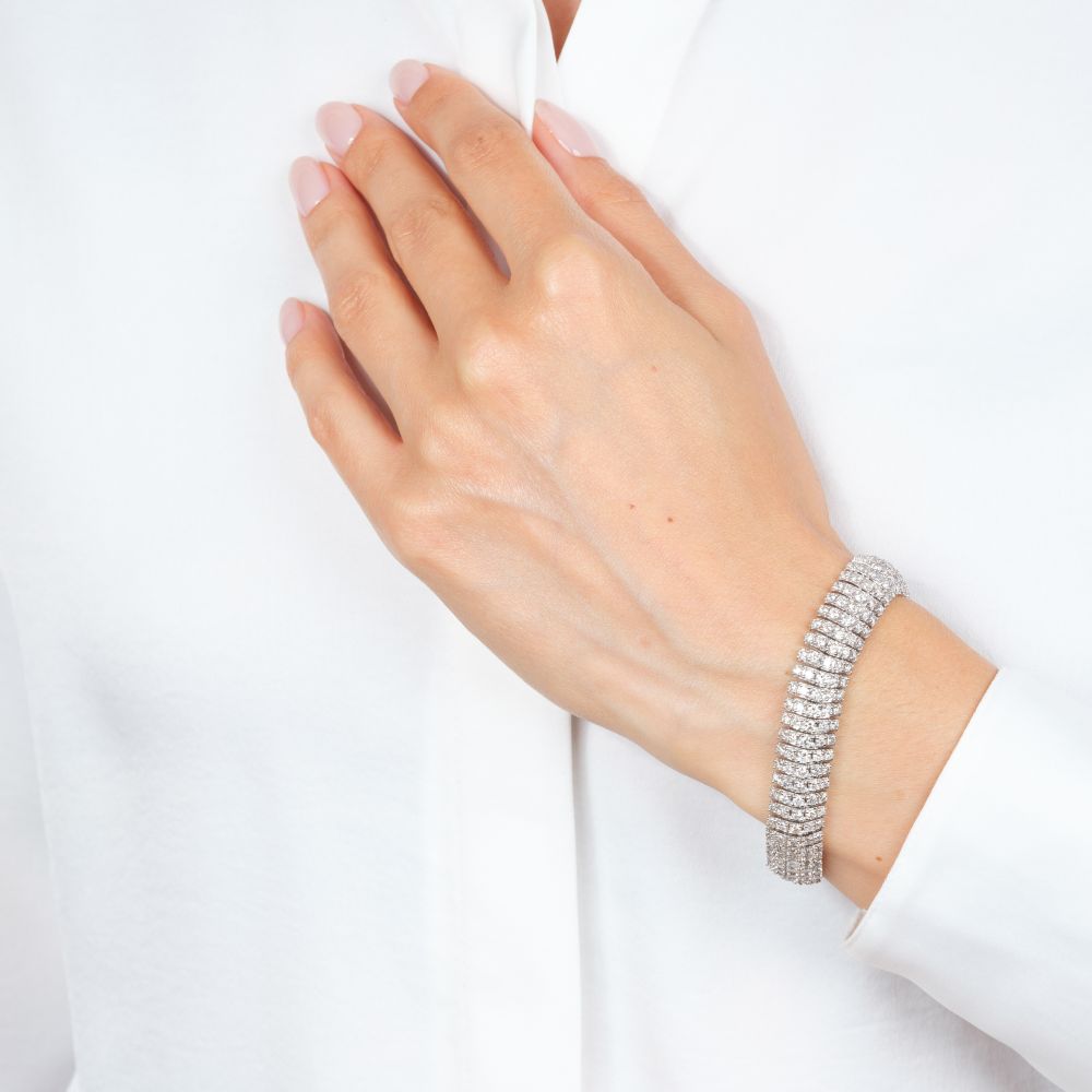 Hochkarätiges Brillant Armband - Bild 4