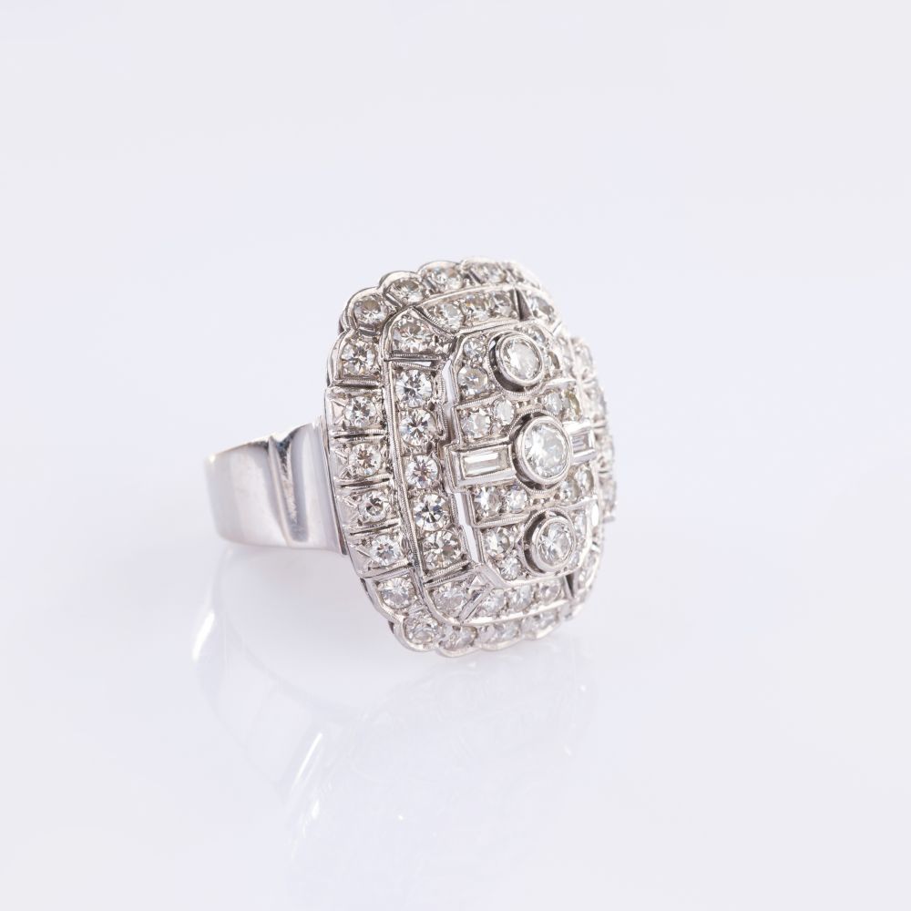 Art-déco Diamond Ring - image 2