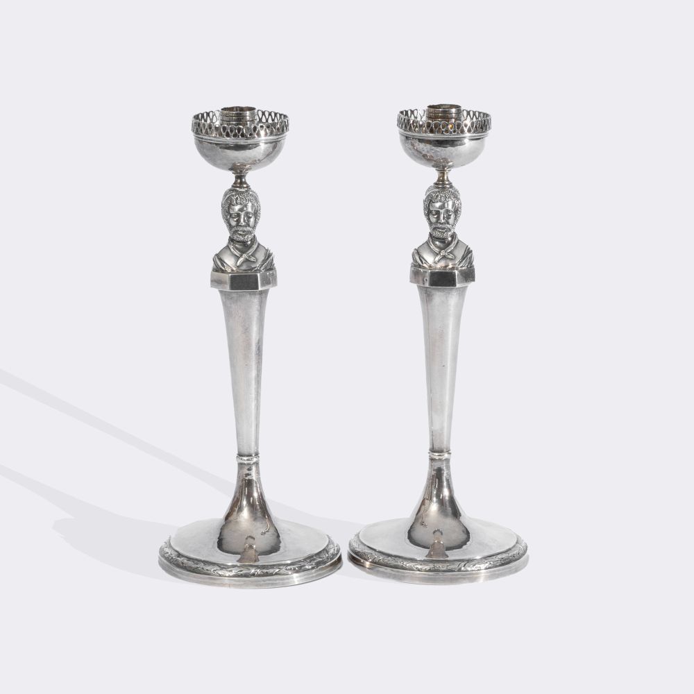 A Pair of Roman Empire Candlesticks - image 2