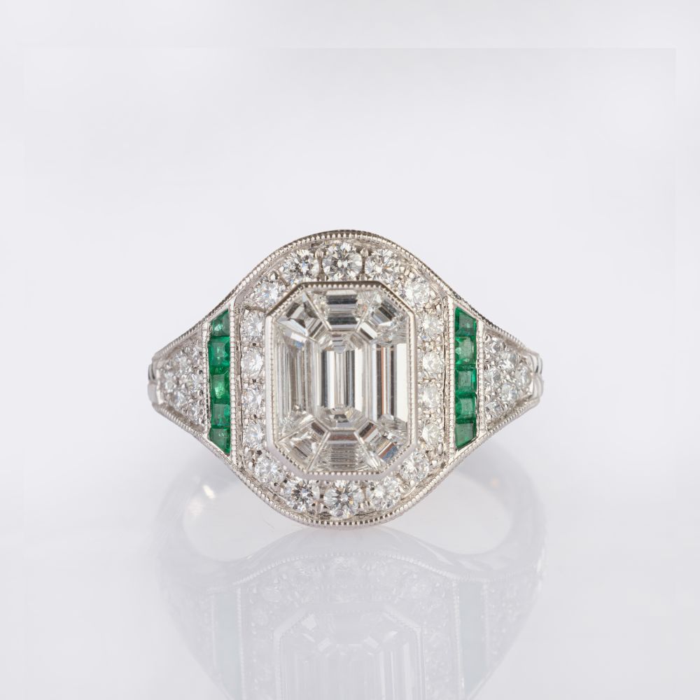Diamond Emerald Ring