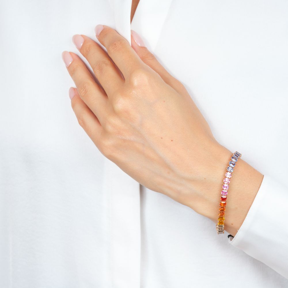 Multicoloured Sapphire Bracelet 'Rainbow' - image 4