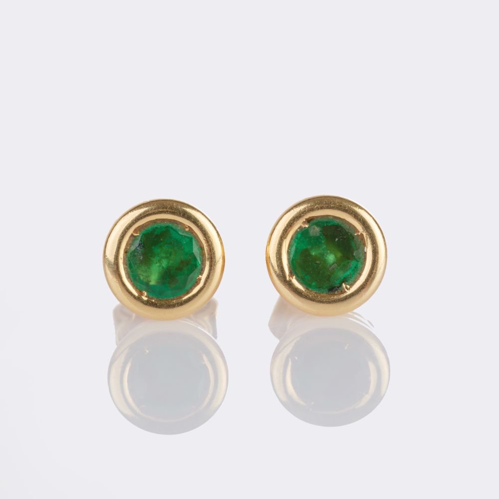 Smaragd-Schmuckset: Kette, Brosche, Ring und Paar Ohrstecker - Bild 5